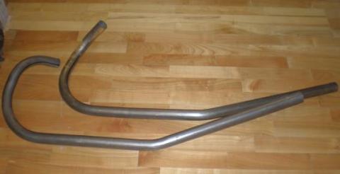 Rudge Racing Exhaust Pipes unplated 1 1/2" /Pair