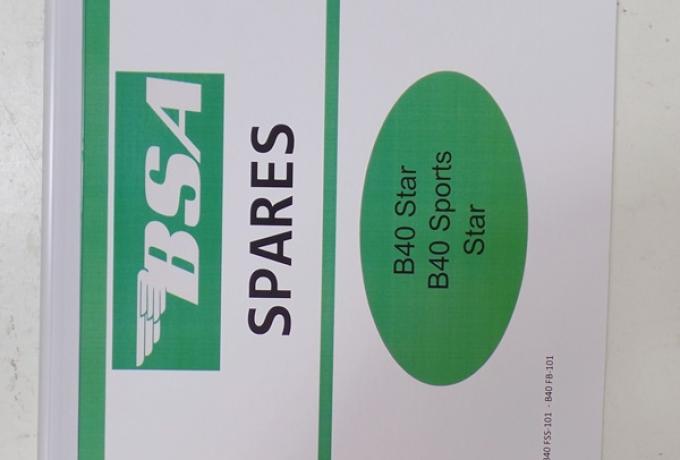 BSA B40 Star / Sports Star Spare Parts Book