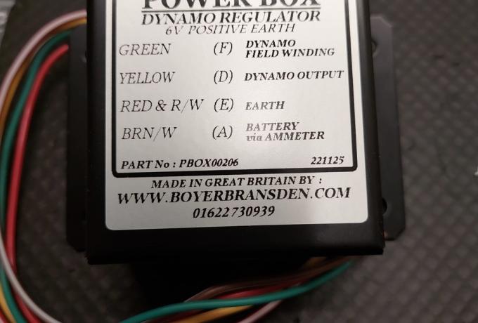 Boyer Dynamo Regulator 6V Positive Earth