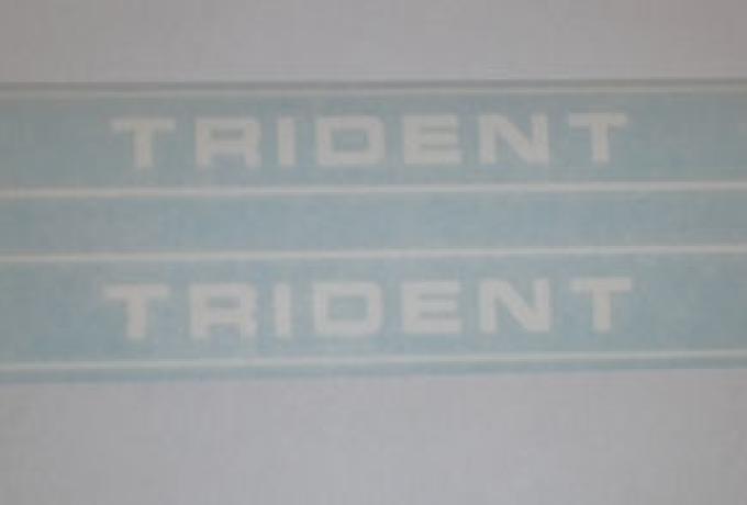 Triumph "Trident" Sticker/Pair f. Side Cover 1971