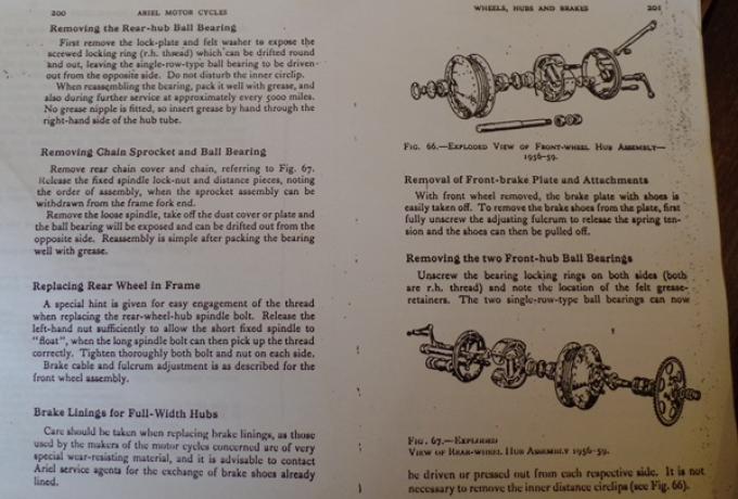 Ariel Singels Workshop Manual 1938-58 Kopie