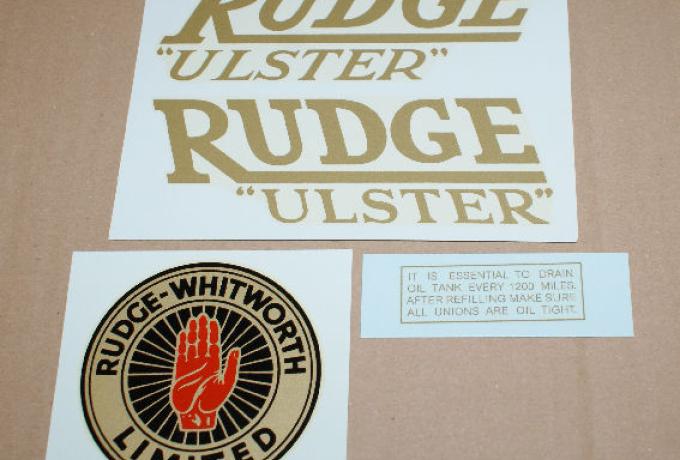 Rudge Ulster 1939 Abziehbilder Set 