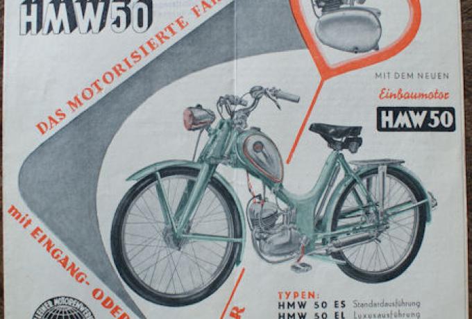 Moped HMW 50 - Das motorisierte Fahrrad, Prospekt
