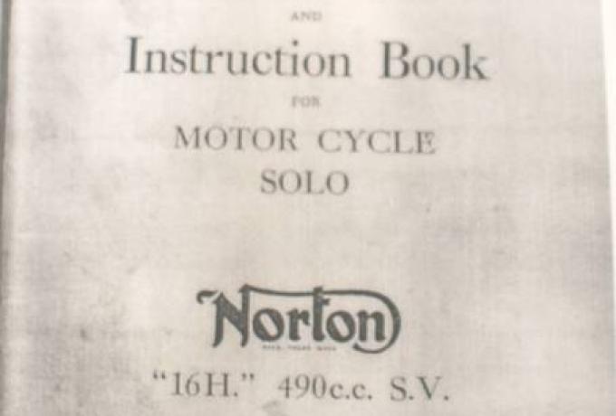 Handbuch/Betriebsanleitung Norton 16H 490 cc SV