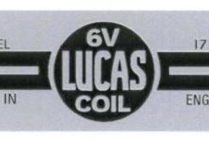 Lucas 17M6 6V Coil Abziehbild für Zündspule