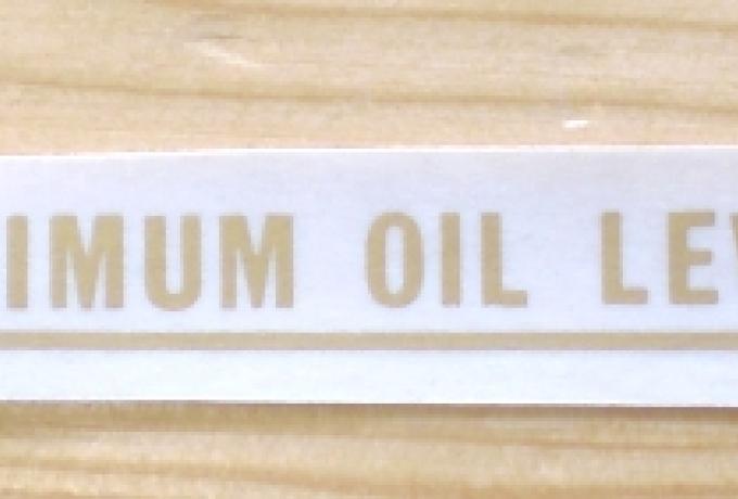 Maximum Oil Level Aufkleber silber
