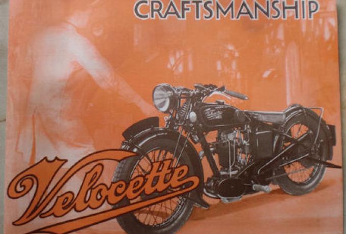 Velocette Craftsmanship 1933, Prospekt