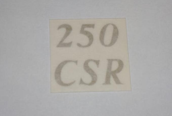 Matchless "250 CSR" Aufkleber für Nummertafel hinten 1962-66