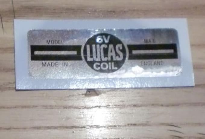 Lucas MA6 6V Coil Abziehbild für Zündspule