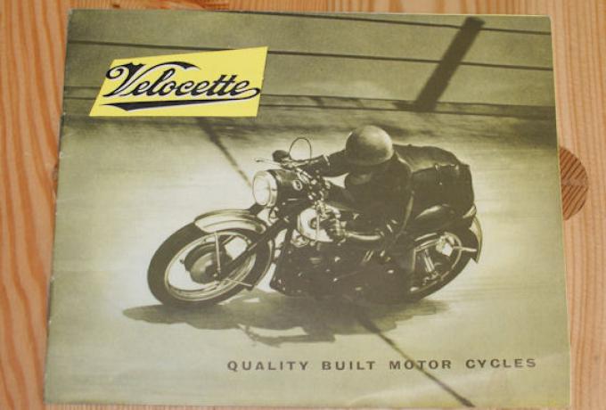 Velocette - Quality built motor cycles, Prospekt