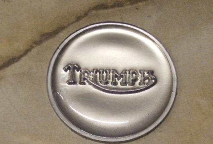 Triumph Benzintankabzeichen Silber /Chrom