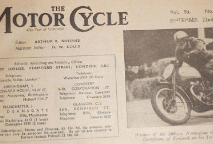 The Motorcycle Buch 22. September 1949 No. 2424