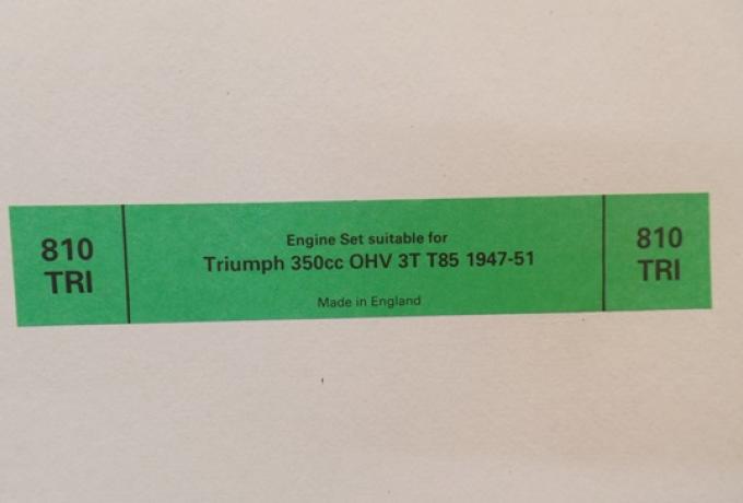 Triumph Engine Gasket Set 350cc OHV 3T T85 1947-51