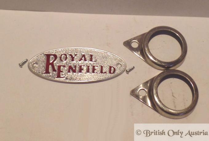 Royal Enfield Plakette / Schild /Set