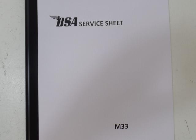 BSA M33 Service Sheet