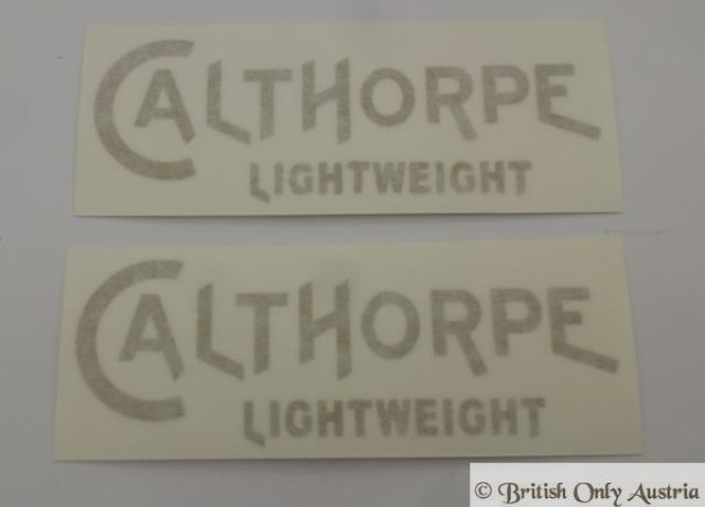 Calthorpe Lightweight Tankaufkleber gold / Paar