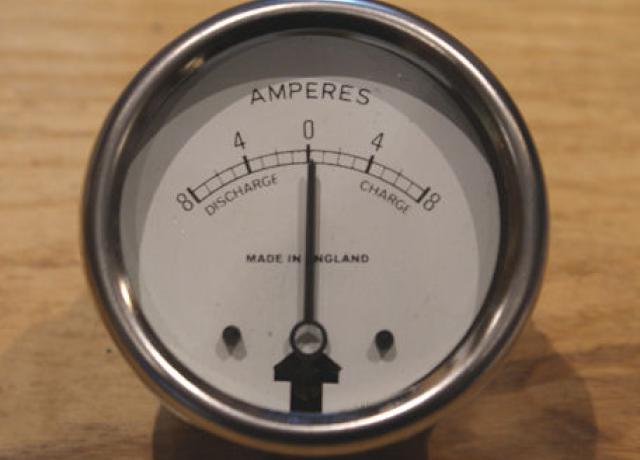 Amperemeter/Ammeter Lucas Nachbau 6V 2"