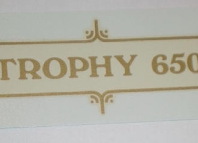 Triumph "Trophy 650" Panel Abziehbild ab 1970