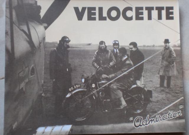 Velocette "Admiration" 1934, Verkaufsbroschüre