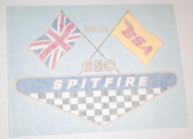BSA Spitfire MKIV 650 Sticker for Side Panel 1968