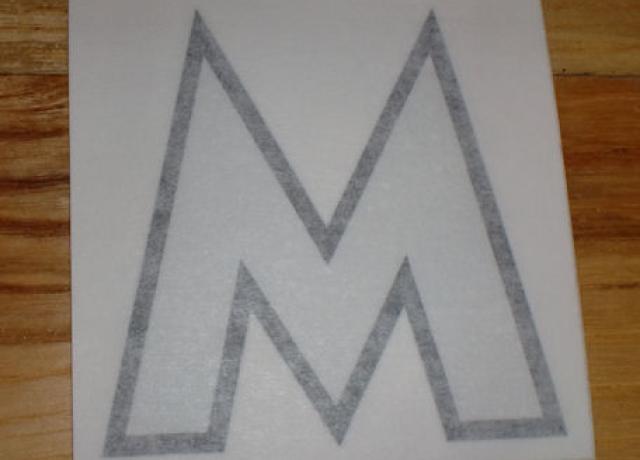 Matchless "M" Aufkleber f. Seitenpanel frühe 1930er Jahre