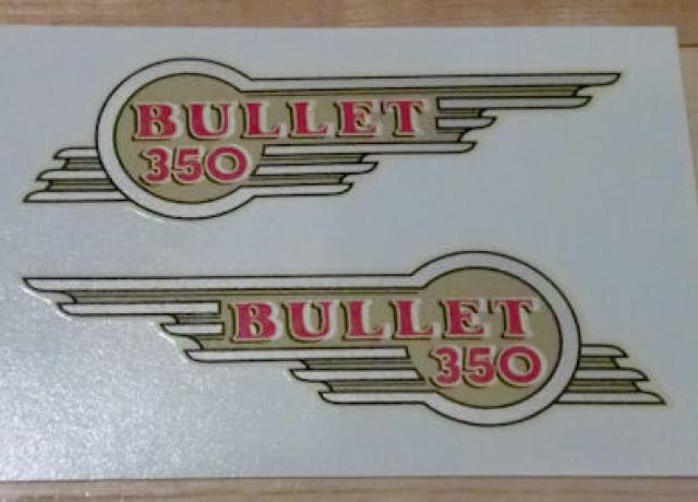 Royal Enfield Bullet 350 Abziehbild/Paar Mitte 1950er Jahre