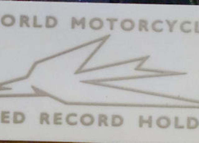 Triumph "World Motorcycle Speed Record Holder" Abziehbild 1968