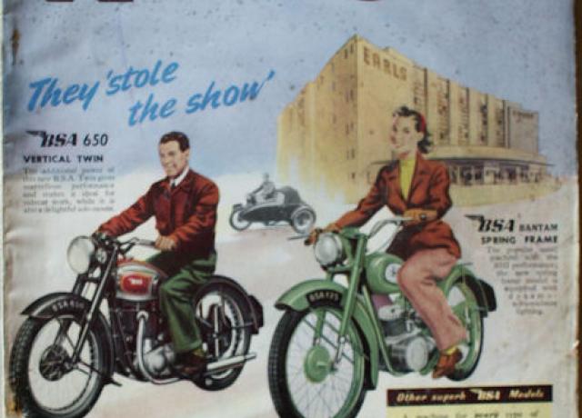 The Motor Cycle - London Show Report, Magazin 27.10.1949