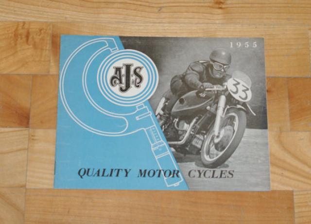 AJS Quality Motor Cycles 1955, Prospekt