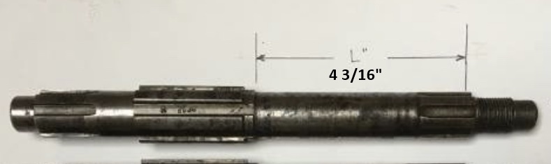 Main shaft measurement