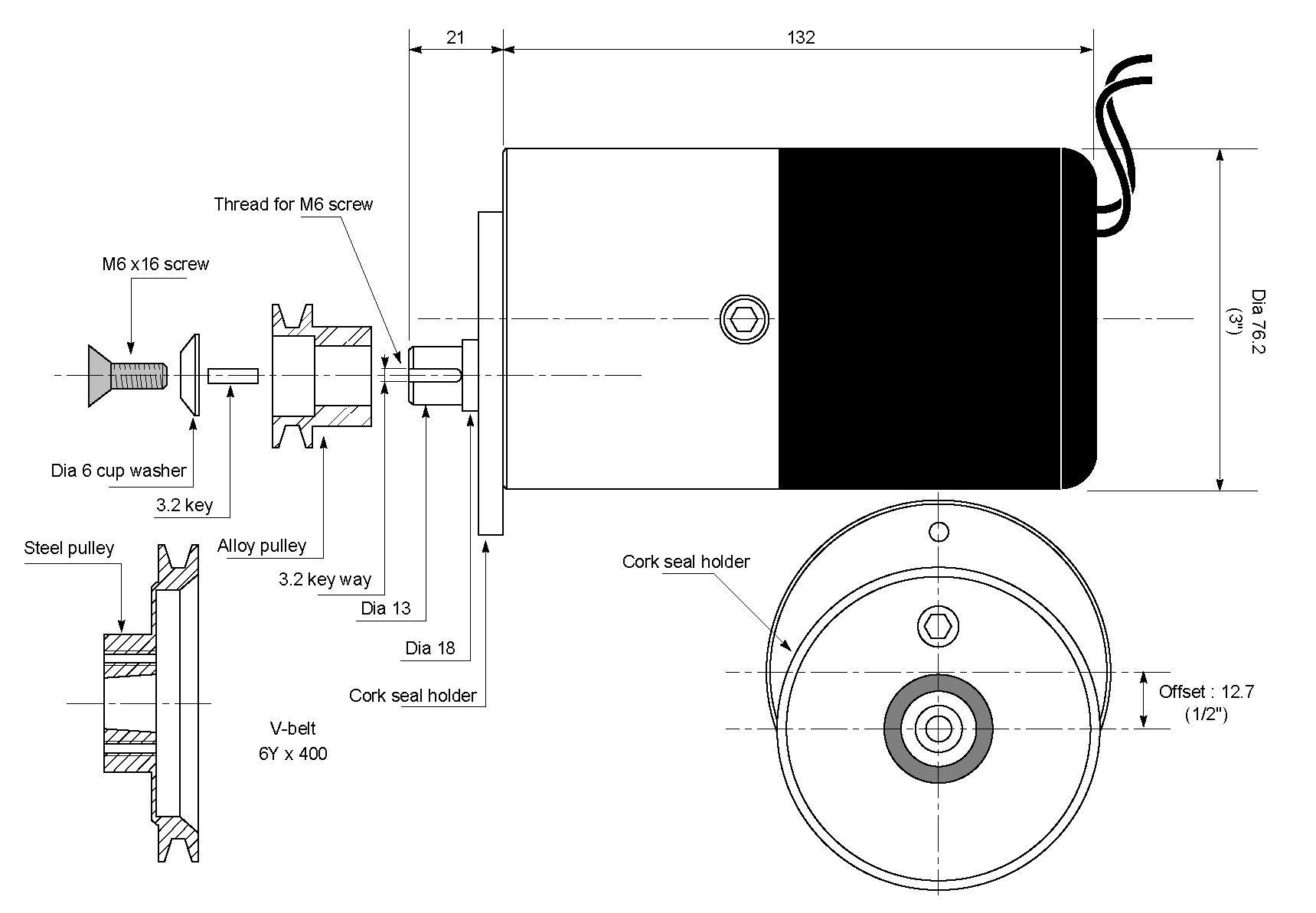 Alton Magdyno Generator Set for BSA Twin