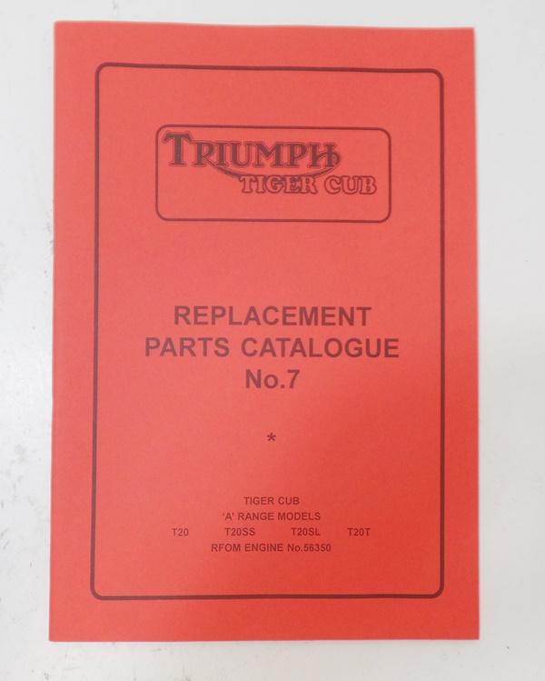 triumph tiger cub parts list