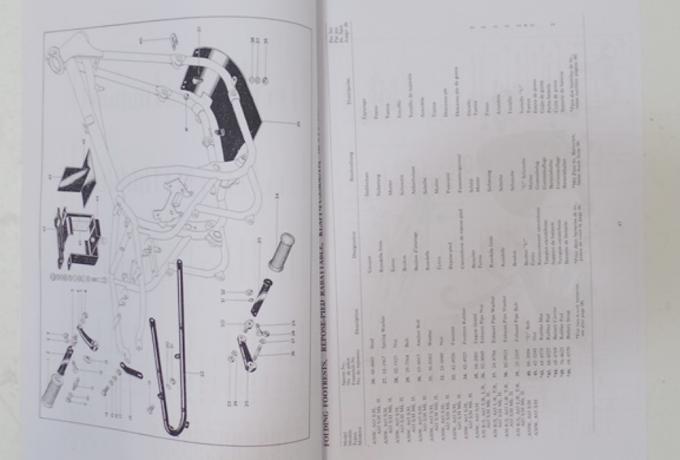 BSA A65 Parts Book 1966