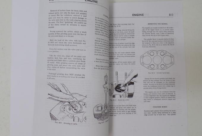 BSA A75 750c 1969-72 Workshop Manual Book