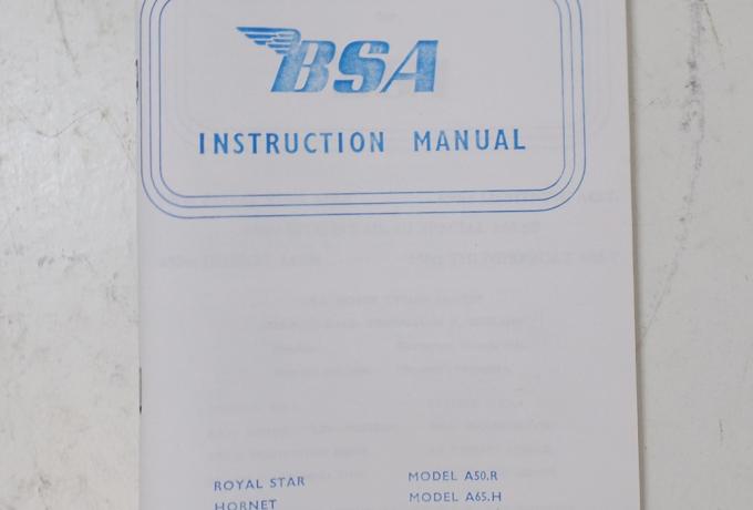 BSA A50 / A65 Instruction Manual