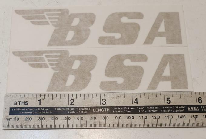 BSA Sticker for Tank late 60's Pair