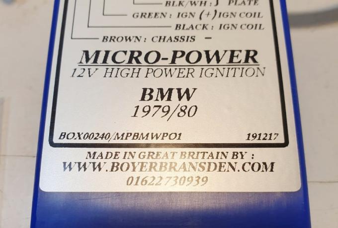 Boyer Micro Power BMW 1979/80 Ignition