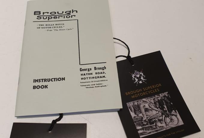 Brough Superior Late Instruction Book post 1930