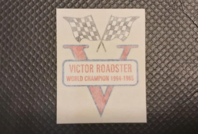 BSA Victor Roadster. Tank Top. Sticker 1967