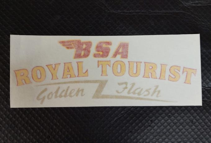 BSA Royal Tourist Tank Top Vinyl Transfer / Sticker early 1950´s