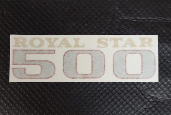 BSA Royal Star 500 Side Panel Vinyl Transfer / Sticker 1969