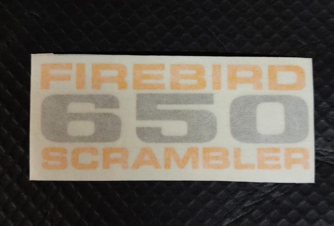 BSA Firebird Scrambler LHS Side Cover Vinyl Transfer / Sticker 1969