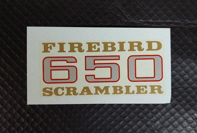 BSA Firebird Scrambler 650 Side Cover Vinyl Transfer 1969/70