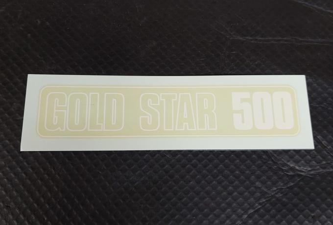 BSA Gold Star 500 Side Cover Vinyl Transfer / Sticker 1961
