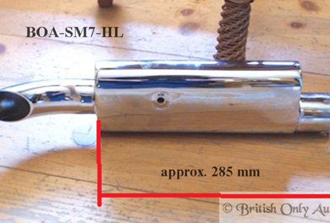 Matchless G80 500ccm High Level 1 3/4"-44mm Auspufftopf