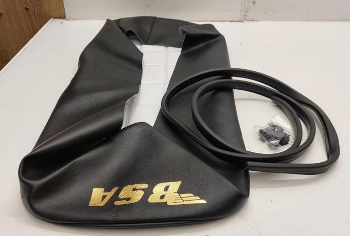 BSA Rocket 3 MKIII Dual Seat Cover . Black Square Top. BS26