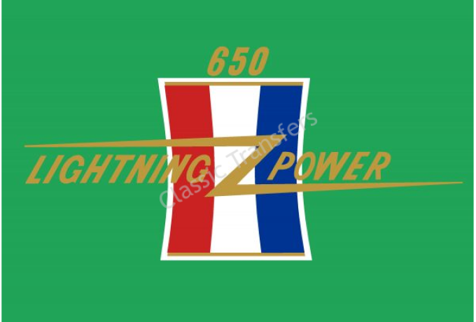 BSA Lightning Power 650 Sticker for Panel 1967