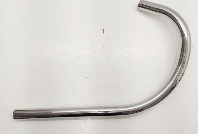 Matchless 350 Exhaust Pipe under Footrest 1 1/2" chrome 1946-48