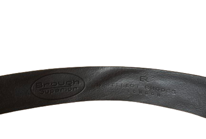 Brough Superior Ledergürtel schwarz