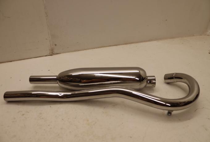  Triumph Exhaust Pipe and silencer. Tiger Cub/Set. Outside Frame